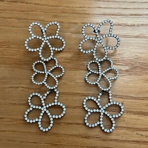 Zara floral drop earrings